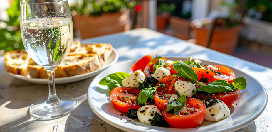 Easy Caprese Salad Recipe with Mozzarella Cheese