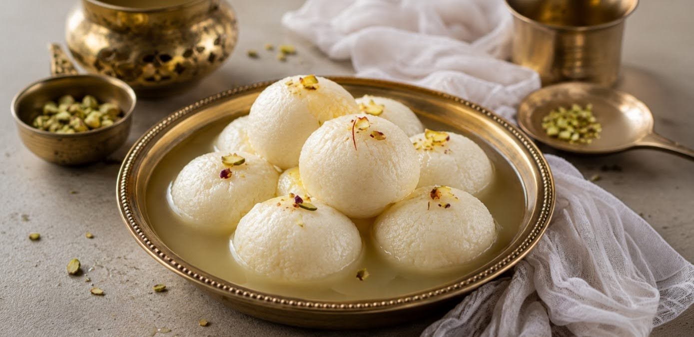 Rasgulla Recipe – Easy Bengali-Style Soft & Spongy 