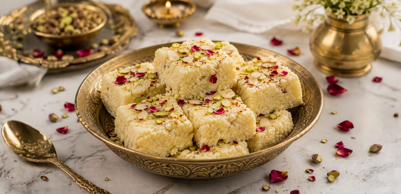 Kalakand Recipe – Easy Milk Powder Method