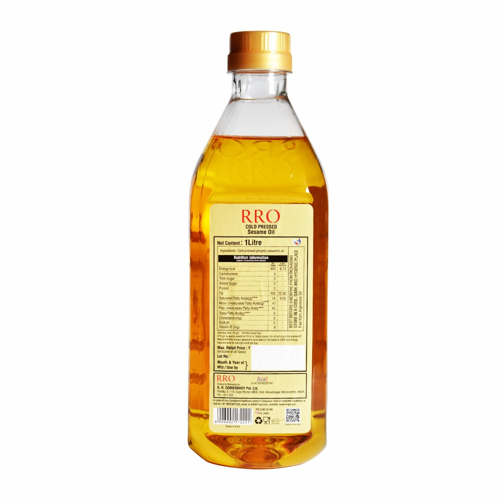 Cold Pressed Sesame Oil