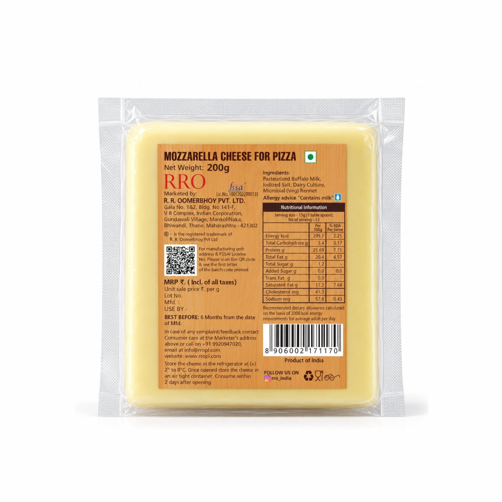 Mozzarella Cheese for Pizza
